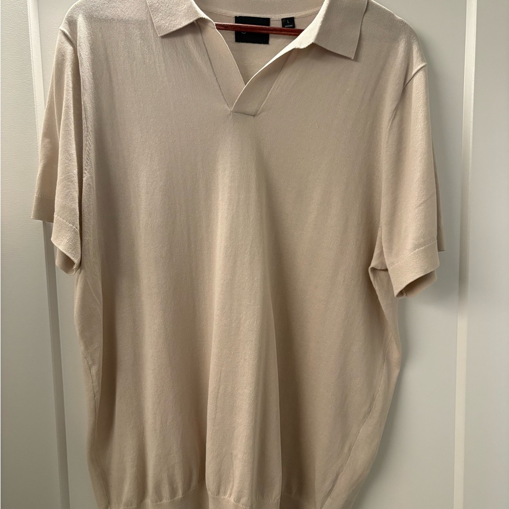 Men's Beige Polo Shirt